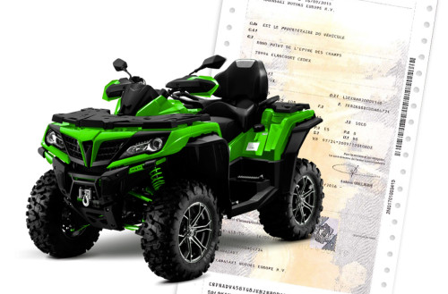 Changement carte grise quad